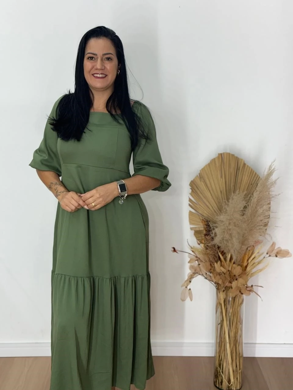 vestido em viscose  